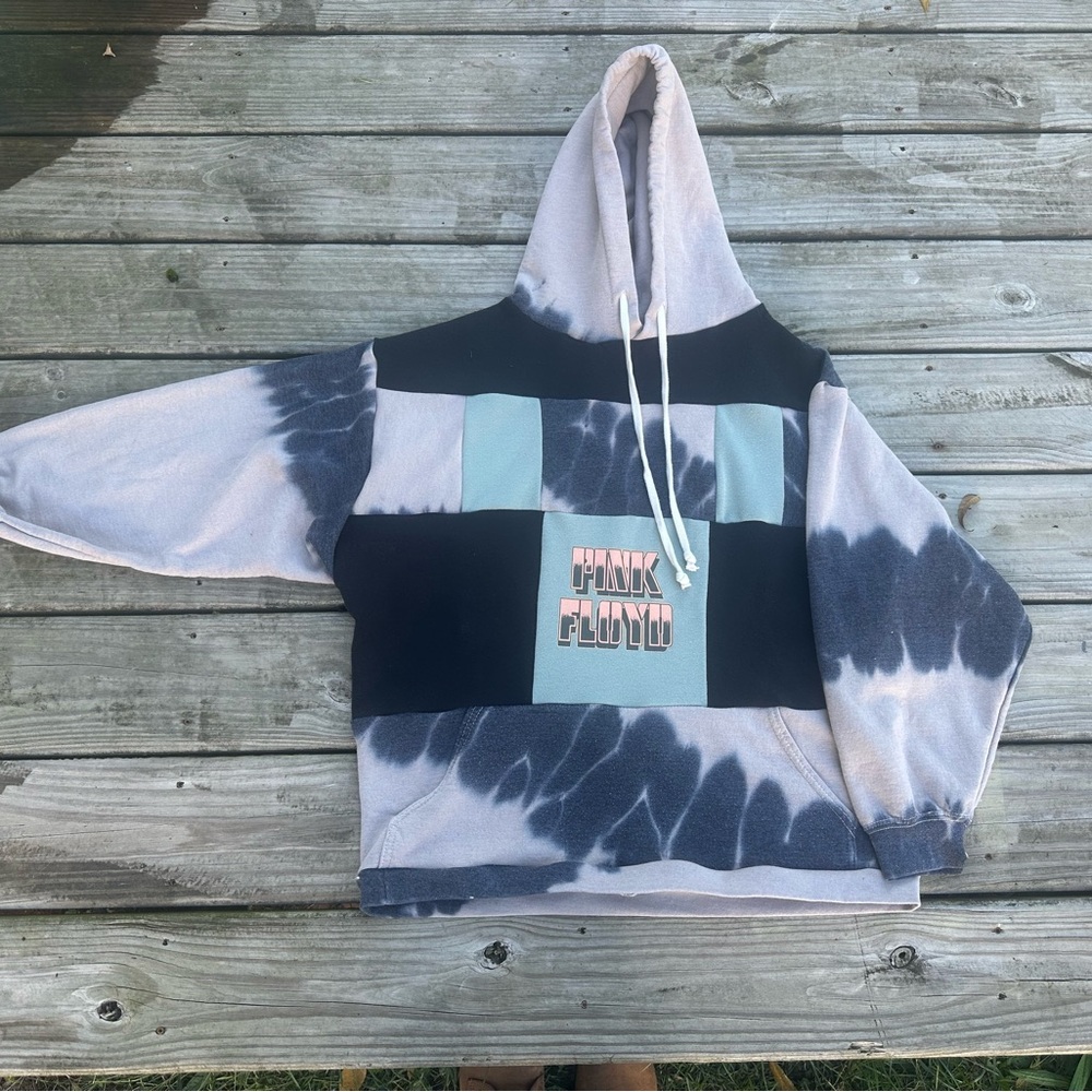 Upcycled Pink Floyd Hoodie
